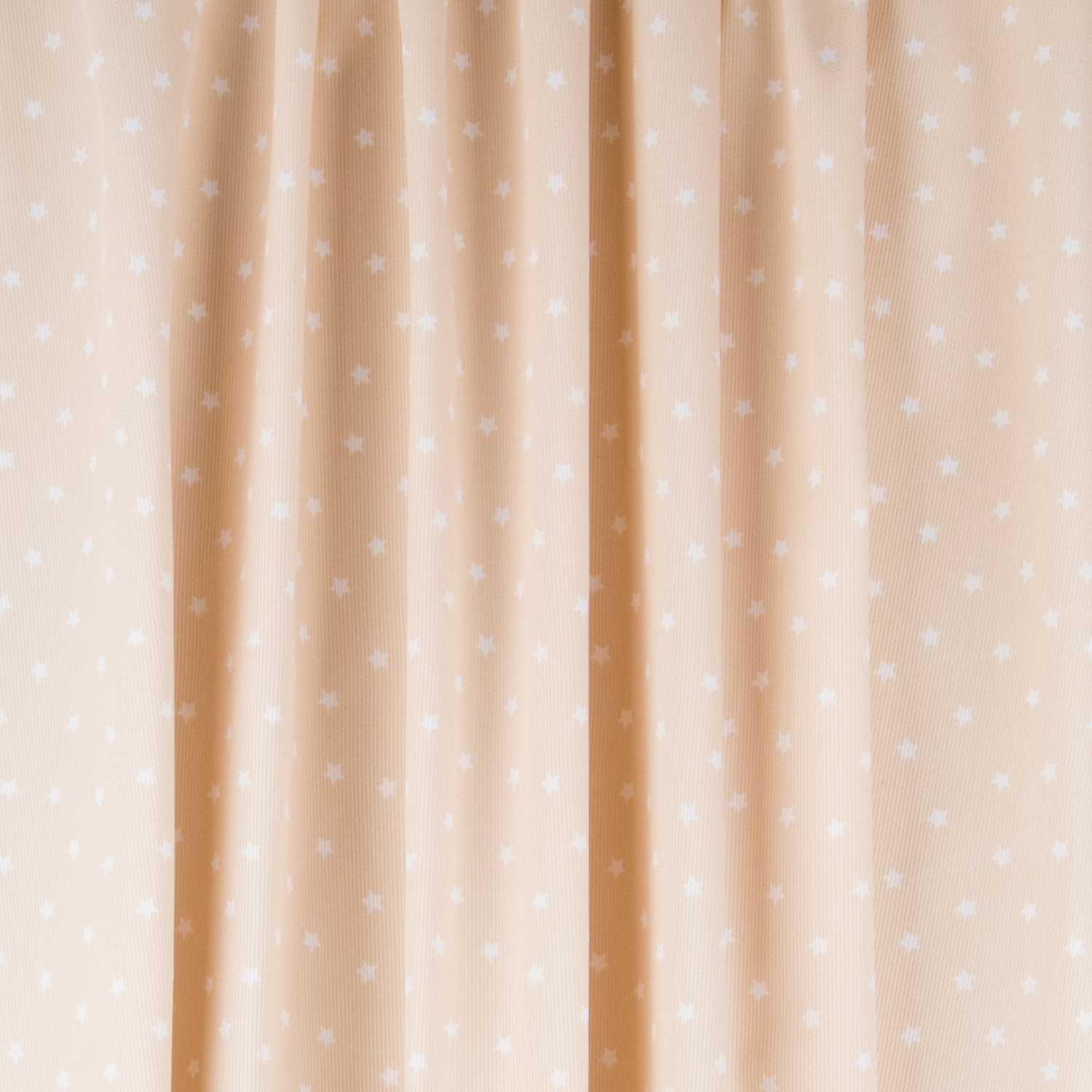 Tissu Piqué Canutillo Étoiles Camel - Ribes y Casals