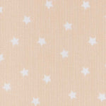 Tissu Piqué Canutillo Étoiles Camel - Ribes y Casals