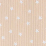 Tissu Piqué Canutillo Étoiles Camel - Ribes y Casals