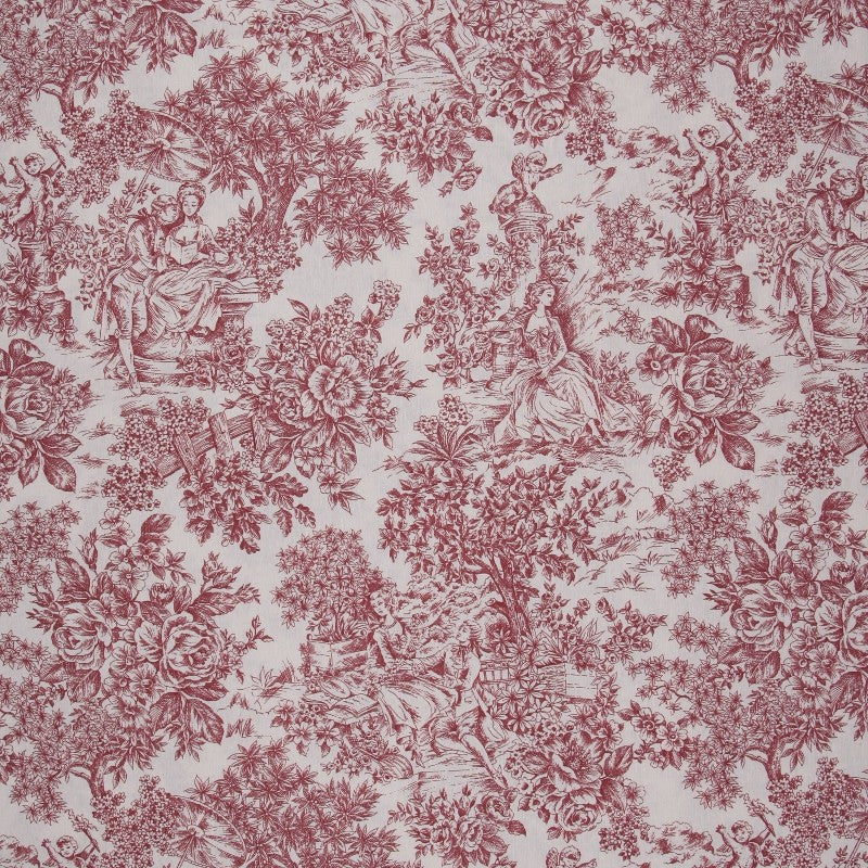 Toile Toile de Jouy Rouge - Ribes y Casals