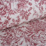 Toile Toile de Jouy Rouge - Ribes y Casals