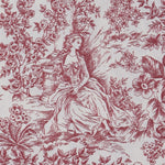 Toile Toile de Jouy Rouge - Ribes y Casals