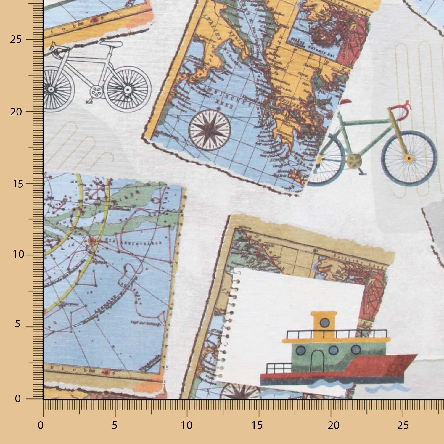 Toile Voyage Gris - Ribes y Casals