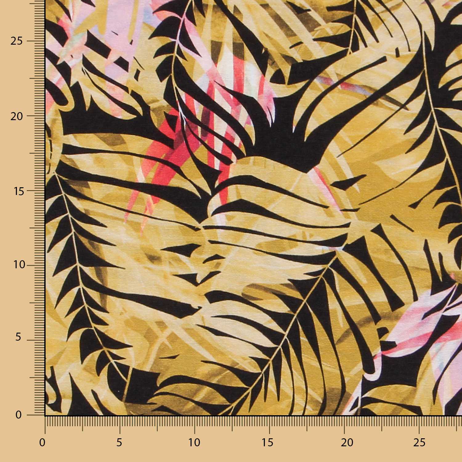 Toile Tropical Bornéo Ocre - Ribes y Casals