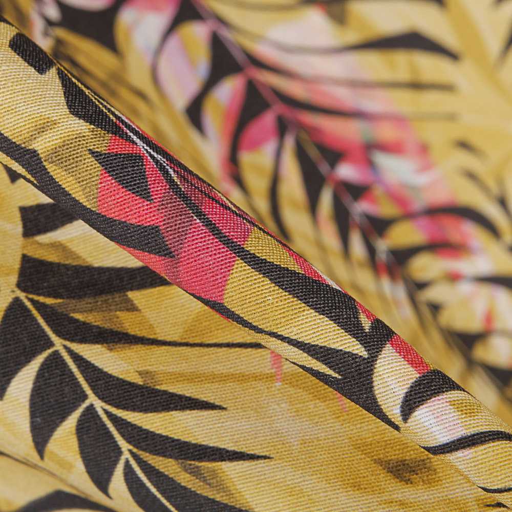 Toile Tropical Bornéo Ocre - Ribes y Casals