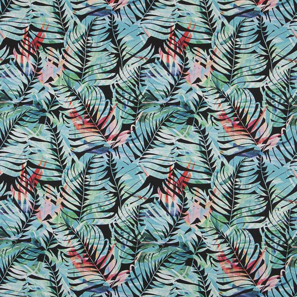 Toile Tropical Bornéo Turquoise - Ribes y Casals