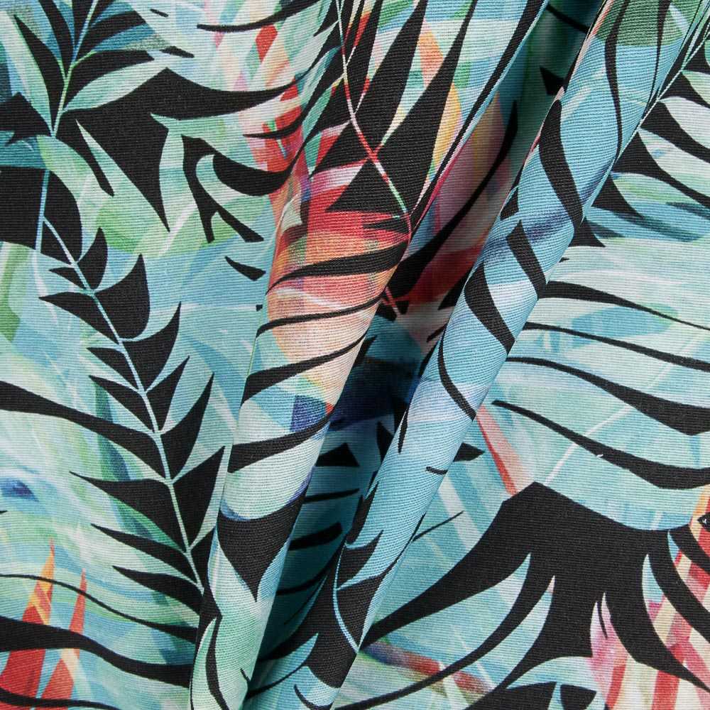 Toile Tropical Bornéo Turquoise - Ribes y Casals