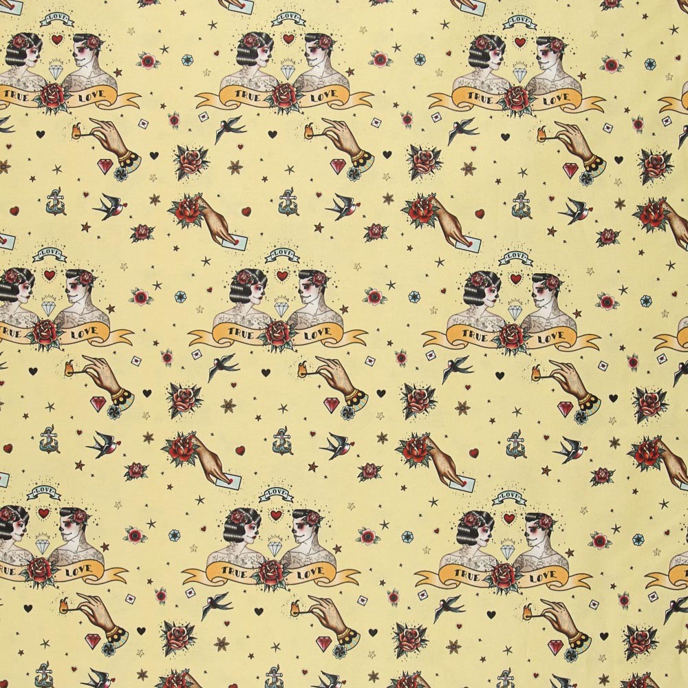 Toile True Love Jaune - Ribes y Casals