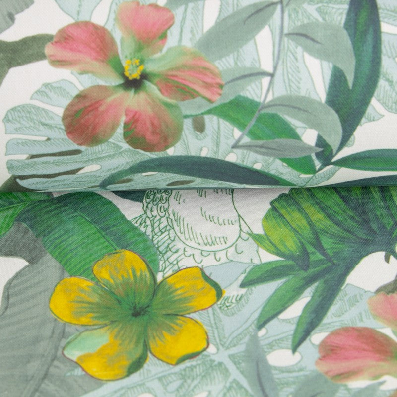 Toile Toucan Tropical Vert - Ribes y Casals