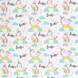 Toile Unicornes Blanc - Ribes y Casals