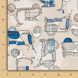 Toile Vespas Beige - Ribes y Casals