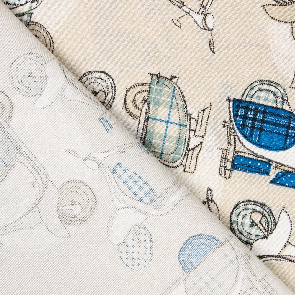 Toile Vespas Beige - Ribes y Casals