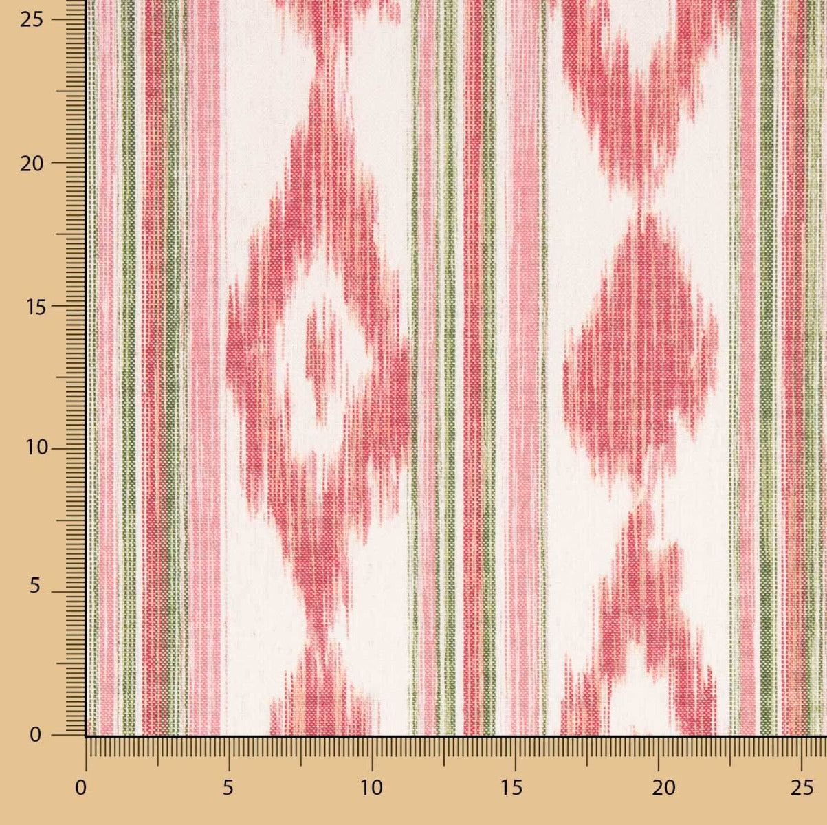 Toile de coton majorquine Illetes rouges - Ribes y Casals