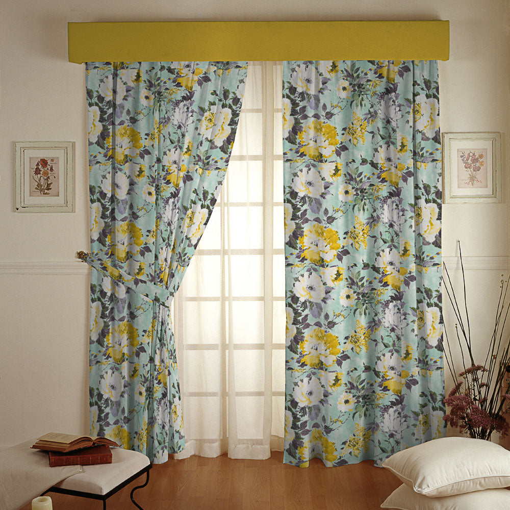Toile Coton Bio Camélia Vert - Ribes y Casals