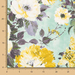 Toile Coton Bio Camélia Vert - Ribes y Casals