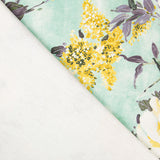 Toile Coton Bio Camélia Vert - Ribes y Casals