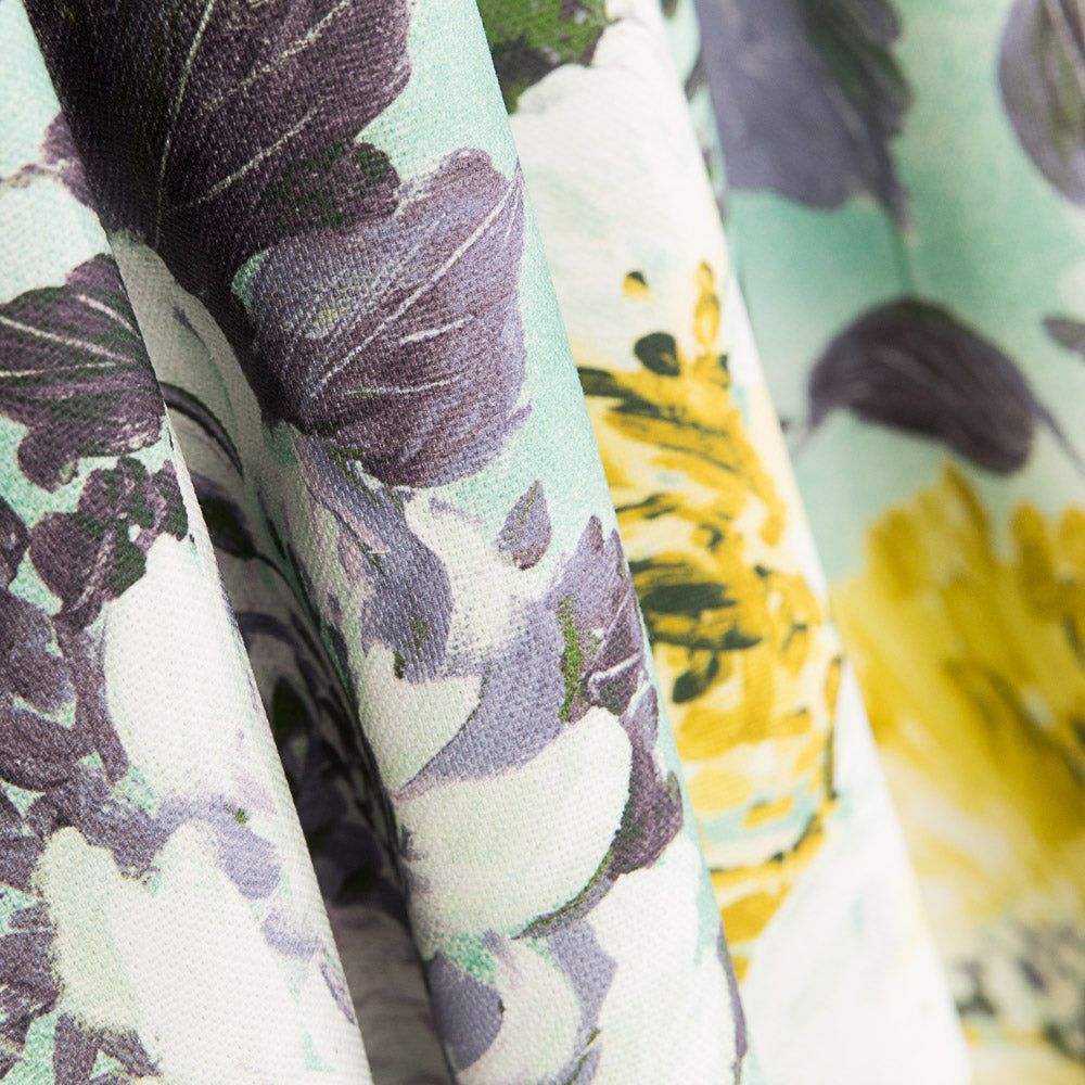 Toile Coton Bio Camélia Vert - Ribes y Casals