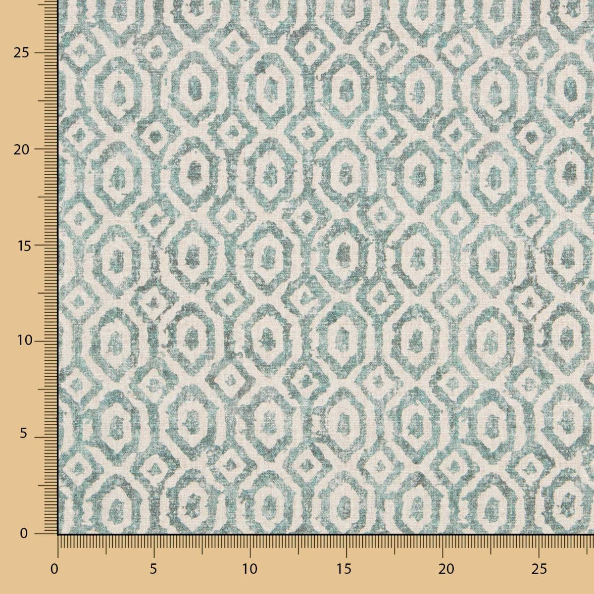 Toile Coton Bio Helga Vert - Ribes y Casals