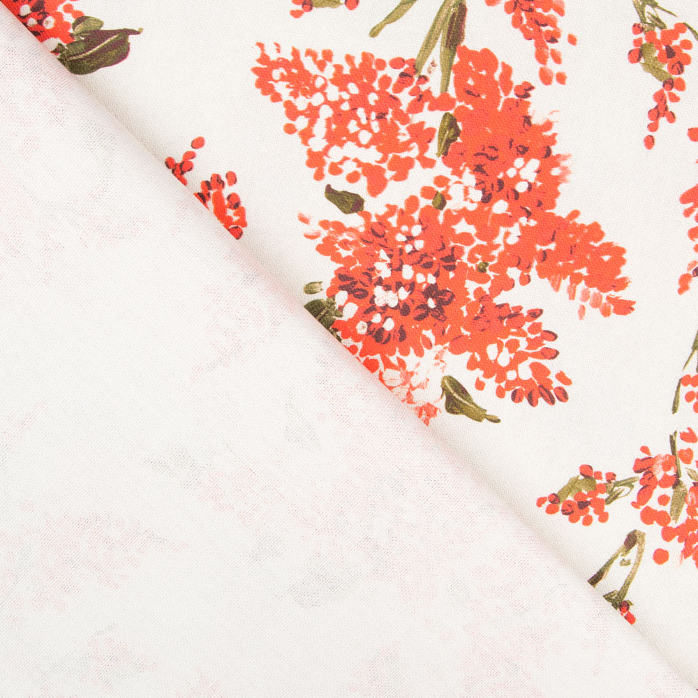 Toile Coton Bio Rosana Rouge - Ribes y Casals