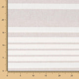 Toile Coton Rayures Beige - Ribes y Casals