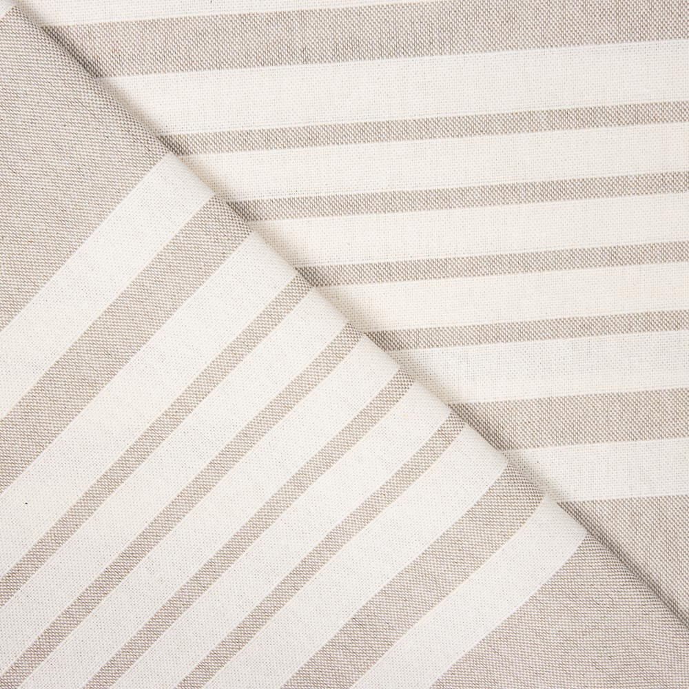 Toile Coton Rayures Beige - Ribes y Casals