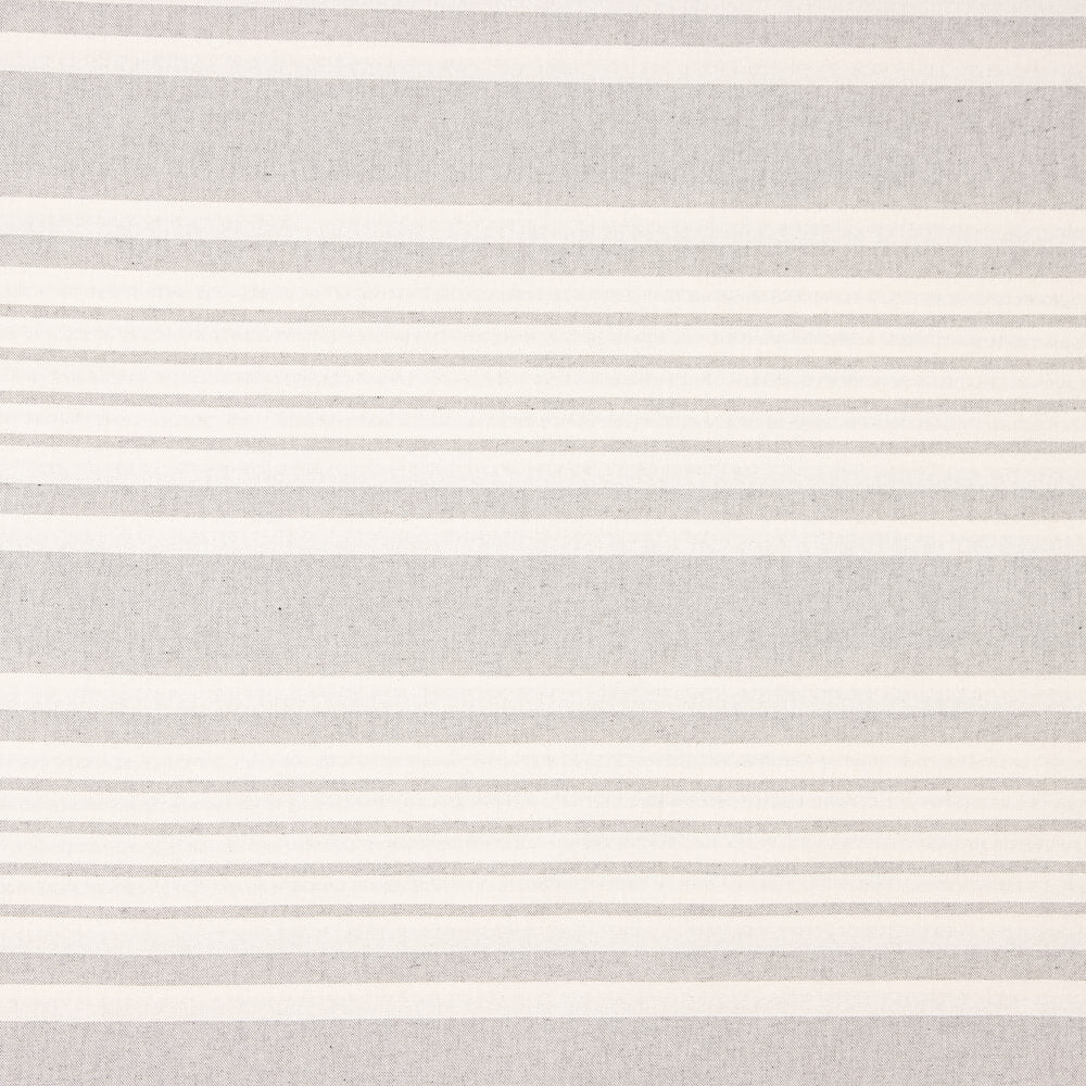 Toile Coton Rayures Gris Clair - Ribes y Casals