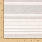 Toile Coton Rayures Gris Clair - Ribes y Casals