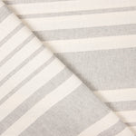 Toile Coton Rayures Gris Clair - Ribes y Casals