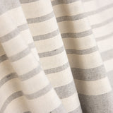 Toile Coton Rayures Gris Clair - Ribes y Casals