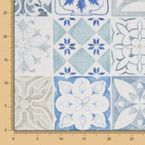 Toile Anti-Taches Carreaux Bleu - Ribes y Casals