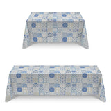 Toile Anti-Taches Carreaux Bleu - Ribes y Casals