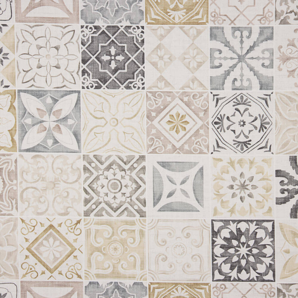 Toile Anti-Taches Carreaux Beige - Ribes y Casals