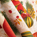 Boules de Noël en Toile Ecru Houx - Ribes y Casals