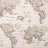 Toile imprimée carte vintage - Ribes y Casals