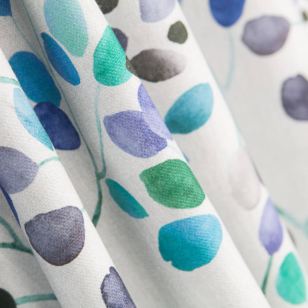 Toile Panama Points Bleu Glace - Ribes y Casals