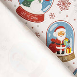 Nappe Panama imprimée ornements de Noël - Ribes y Casals