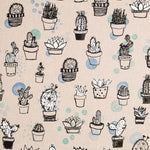 Toile Mini Cactus Bleu - Ribes y Casals
