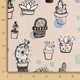 Toile Mini Cactus Bleu - Ribes y Casals