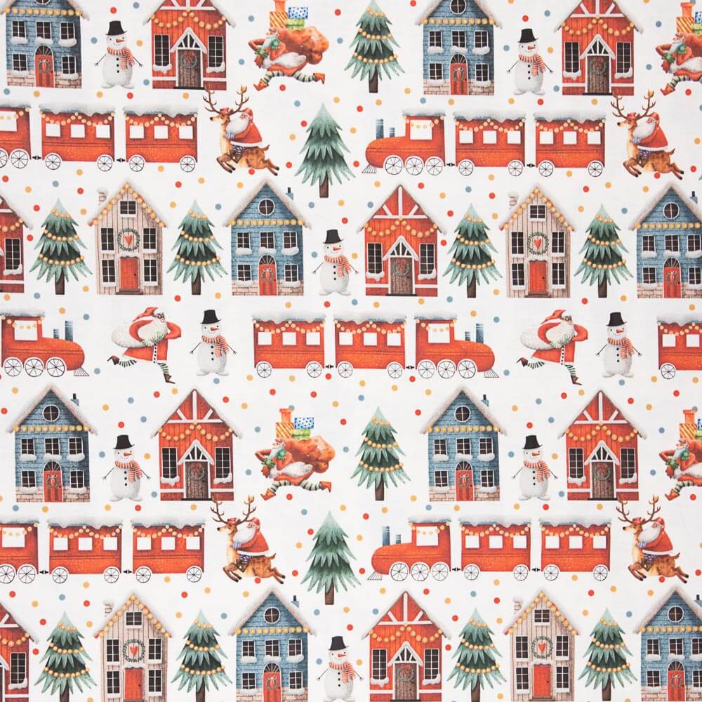 Toile Train de Noël - Ribes y Casals