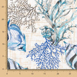 Toile Imprimée Corales Bleu - Ribes y Casals