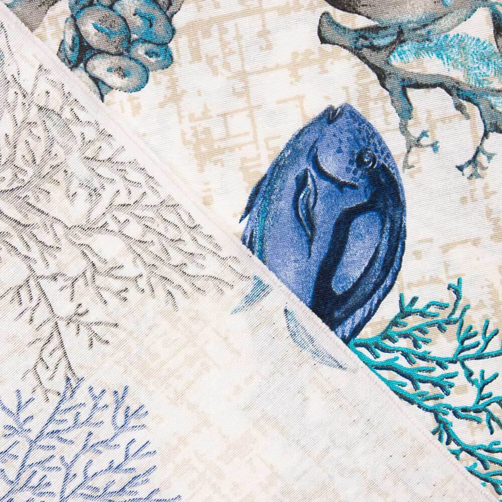 Toile Imprimée Corales Bleu - Ribes y Casals