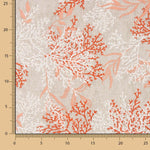 Toile imprimée corail terracotta - Ribes y Casals