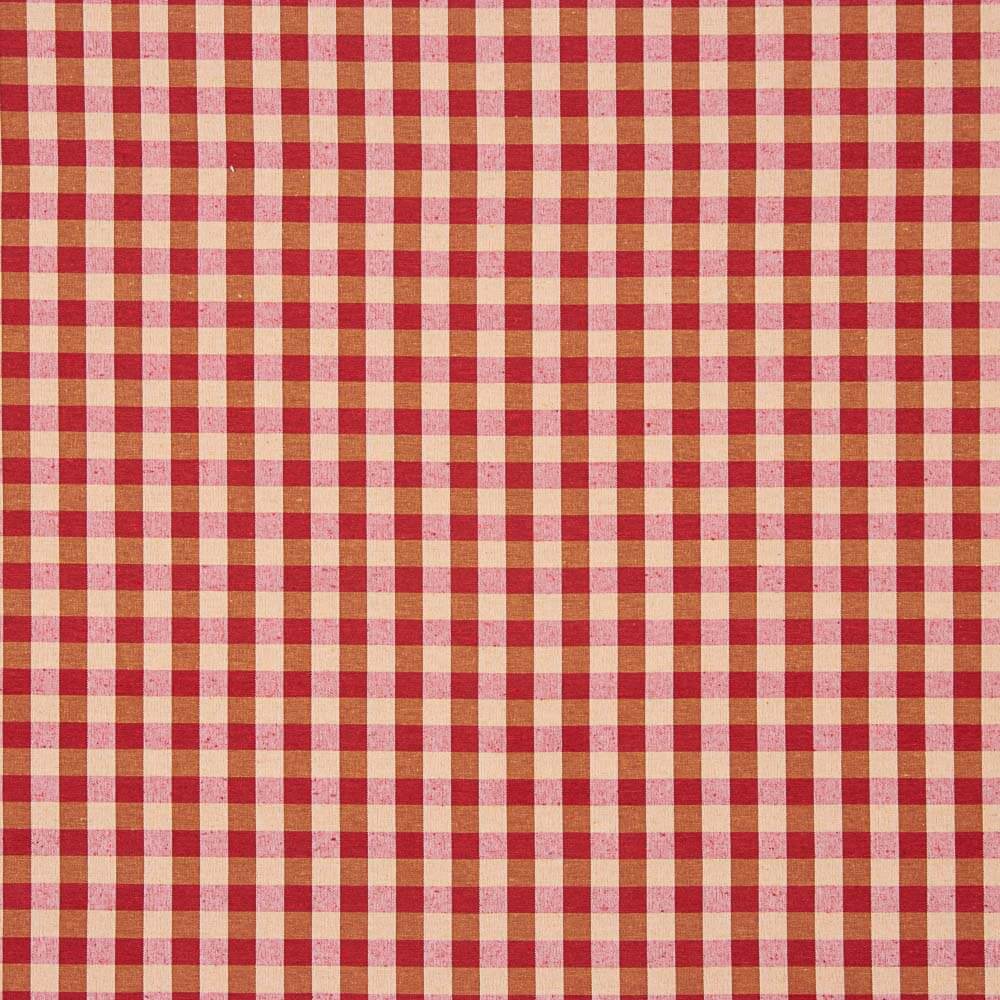 Manacor Toile à carreaux Bordeaux-Camel - Ribes y Casals