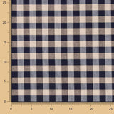 Toile à carreaux Manacor Marine-Beige - Ribes y Casals