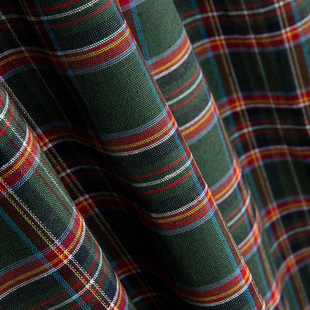 Toile à carreaux vert étoilé - Ribes y Casals