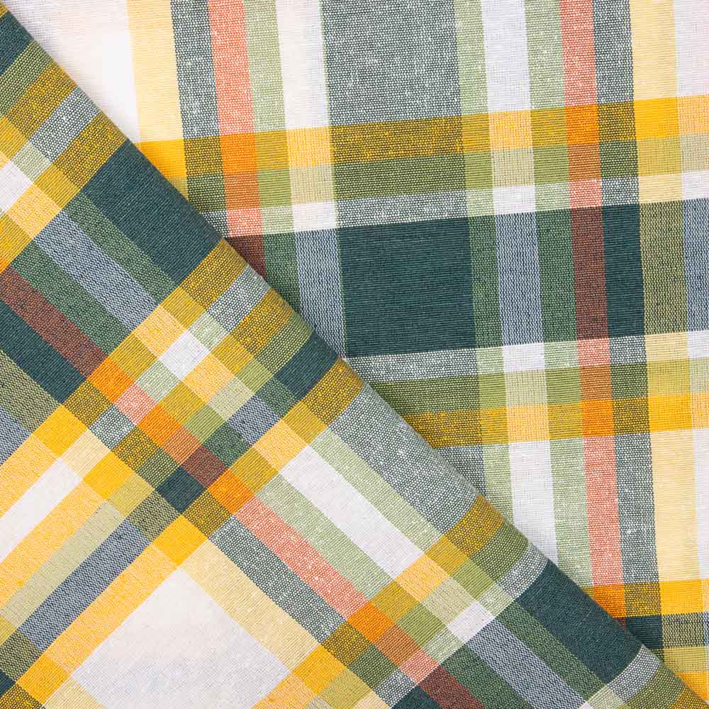 Toile à carreaux fenêtre jaune - bleu - Ribes y Casals