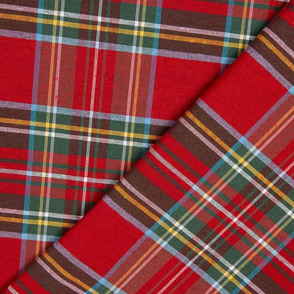 Toile à carreaux rouge fenêtre Noel - Ribes y Casals