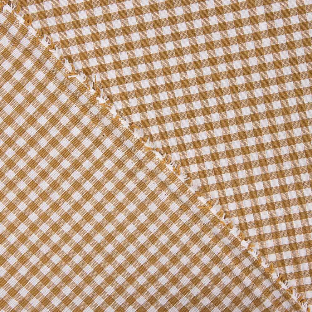 Toile Mini Carrés Marron - Ribes y Casals