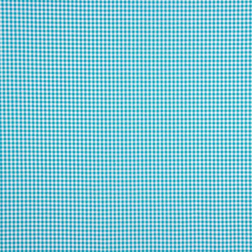 Toile Mini Carrés Turquoise - Ribes y Casals