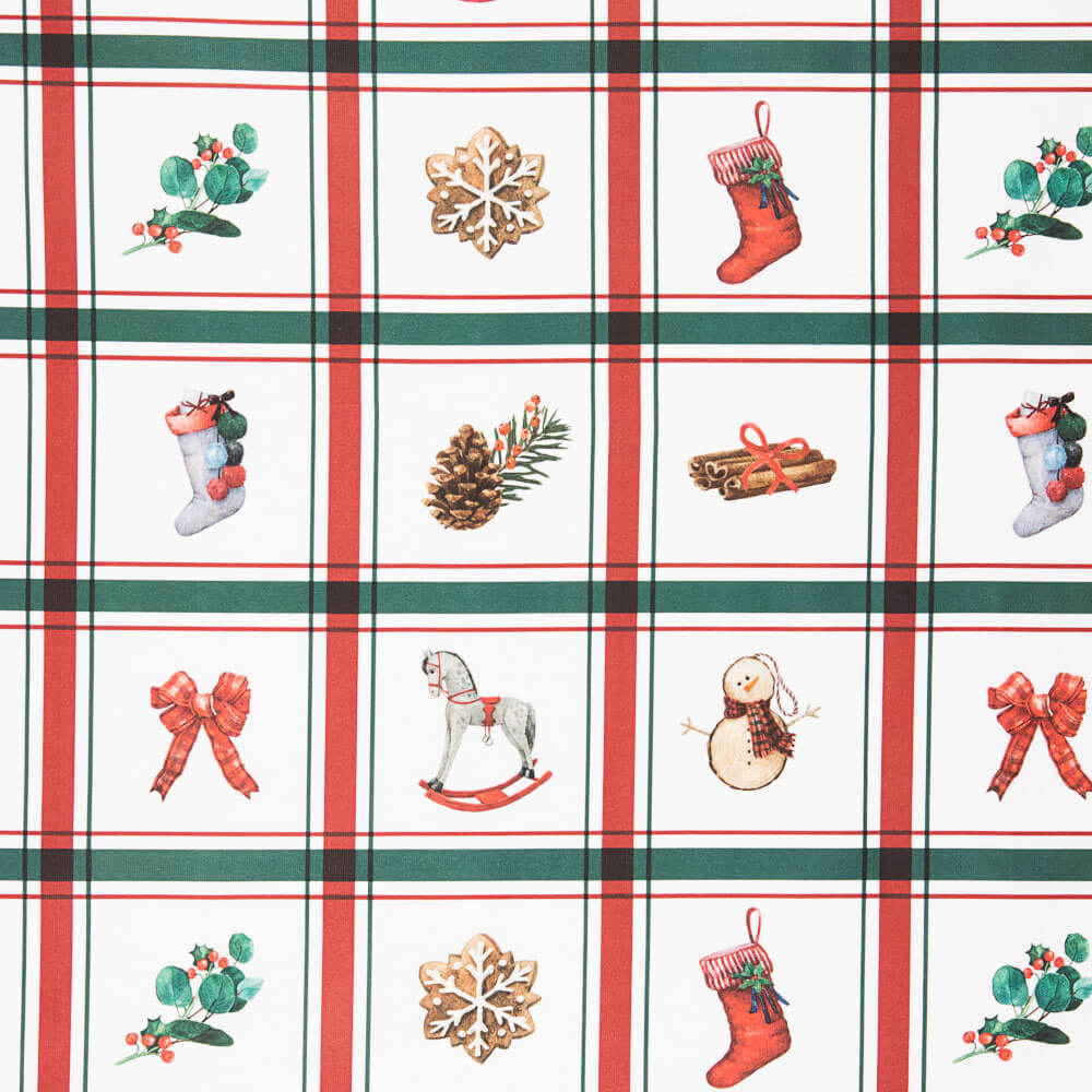 Toile Carrés de Noël Arcs - Ribes y Casals